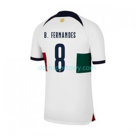 Koszulka Portugalia B.Fernandes 8 Wyjazdowe Koszulki Piłkarskie World Cup 2022 Krótki Rękaw